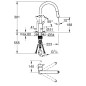 Grohe Feel - Mitigeur d'évier avec douchette extractible, supersteel 31486DC1