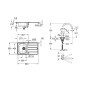 Grohe Éviers - Ensemble évier K200 et mitigeur BauEdge, inox brossé / chrome 31562SD1