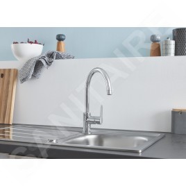 Grohe Éviers - Ensemble évier K200 et mitigeur BauEdge, inox brossé / chrome 31562SD1