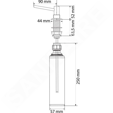 Franke Basic - Distributeur de savon, 500 ml, chrome 119.0084.687