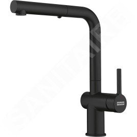 Franke Active New - Mitigeur d'évier FN 6110.901 avec douchette extractible, noir mat 115.0653.382
