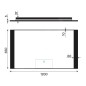 Nimco Miroirs - Miroir avec éclairage LED, 1200x650 mm, capteur tactile, aluminium/noir ZPC 41006V-90 Nimco Miroirs - Miroir avec éclairage LED, 1200x650 mm, capteur tactile, aluminium/noir ZPC 41006V-90