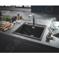 Grohe Éviers - Évier composite K700 avec garniture de vidage automatique, 560x510 mm, noir granite 31651AP0
