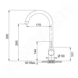 Franke Colonnes - Kit de cuisine T25, évier en tectonite SID 610, noir + robinet FP 9000, onyx NEW 114.0366.029