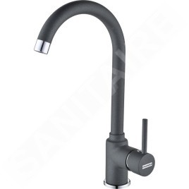 Franke Colonnes - Kit de cuisine T25, évier en tectonite SID 610, noir + robinet FP 9000, onyx NEW 114.0366.029