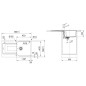 Franke Urban - Évier en fragranit UBG 611-86, 860x500 mm, onyx 114.0700.112 Franke Urban - Évier en fragranit UBG 611-86, 860x500 mm, onyx 114.0700.112