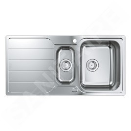 Grohe Éviers - Évier K500 avec garniture de vidage automatique, 1000x500 mm, inox brossé 31572SD1