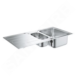 Grohe Éviers - Évier K500 avec garniture de vidage automatique, 1000x500 mm, inox brossé 31572SD1