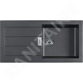 Franke Sirius 2.0 - Évier en Tectonique S2D 611-100, 1000x500 mm, noir 143.0613.661