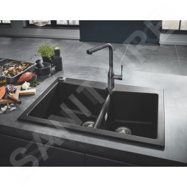Grohe Essence - Mitigeur d’évier, graphite foncé brossé 30269AL0
