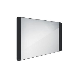 Nimco Miroirs - Miroir avec éclairage LED, 1000x600 mm, aluminium/noir ZPC 42004-90
