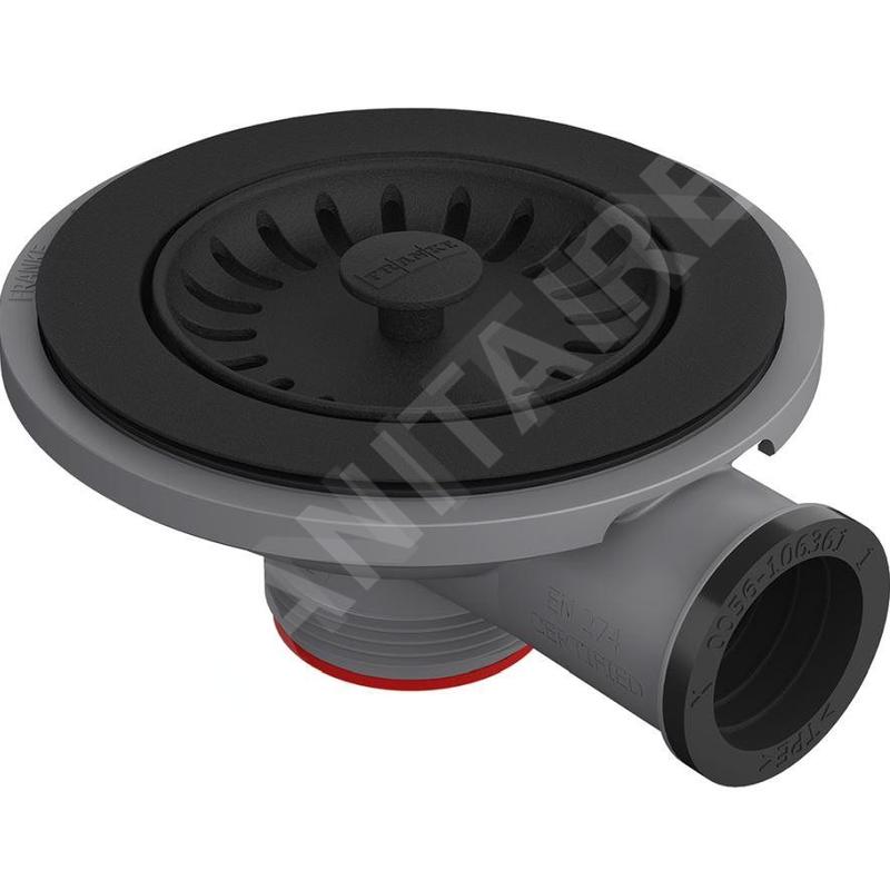 Franke Accessoires - Bonde à panier Colorline, noir mat 112.0657.022