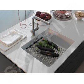 Franke Kubus 2 - Évier en fragranit KNG 110-52, 52x42 cm, blanc artic 125.0641.421