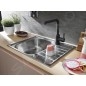 Franke Lina - Mitigeur d'évier FS 3230.901, noir mat 115.0693.393