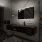 Nimco Miroirs - Miroir avec éclairage LED, 1000x600 mm, aluminium/noir ZPC 42004-90 Nimco Miroirs - Miroir avec éclairage LED, 1000x600 mm, aluminium/noir ZPC 42004-90