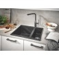 Grohe Essence - Mitigeur d’évier, graphite foncé brossé 30270AL0