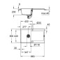 Grohe Éviers - Évier composite K500 avec garniture de vidage automatique, 860x500 mm, noir granite 31644AP0