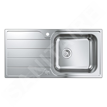 Grohe Éviers - Évier K500 avec garniture de vidage automatique, 1000x500 mm, inox brossé 31563SD1