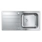 Grohe Éviers - Évier K500 avec garniture de vidage automatique, 1000x500 mm, inox brossé 31563SD1