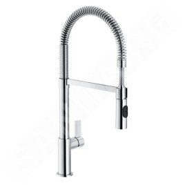 Franke Fox - Mitigeur d’évier FN 6993.031 avec bras flexible et douchette, chrome 115.0486.993