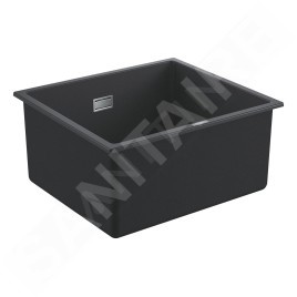 Grohe Éviers - Évier composite K700 avec garniture de vidage automatique, 457x406 mm, noir granite 31653AP0
