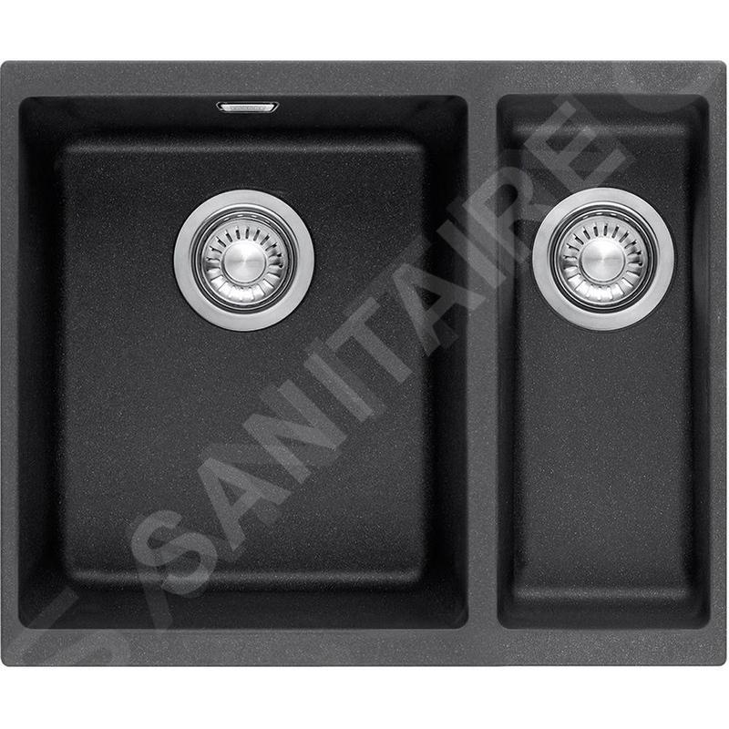 Franke Sirius - Évier en tectonite SID 160, 560x440 mm, noir 125.0363.804 Franke Sirius - Évier en tectonite SID 160, 560x440 mm, noir 125.0363.804