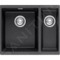 Franke Sirius - Évier en tectonite SID 160, 560x440 mm, noir 125.0363.804 Franke Sirius - Évier en tectonite SID 160, 560x440 mm, noir 125.0363.804