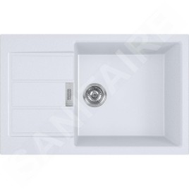 Franke Sirius 2.0 - Évier en Tectonique S2D 611-78 XL, 780x500 mm, blanc 143.0617.615