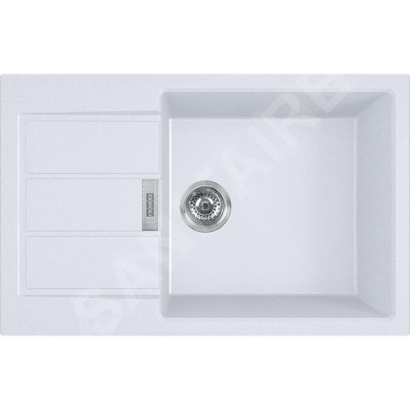 Franke Sirius 2.0 - Évier en Tectonique S2D 611-78 XL, 780x500 mm, blanc 143.0617.615 Franke Sirius 2.0 - Évier en Tectonique S2D 611-78 XL, 780x500 mm, blanc 143.0617.615