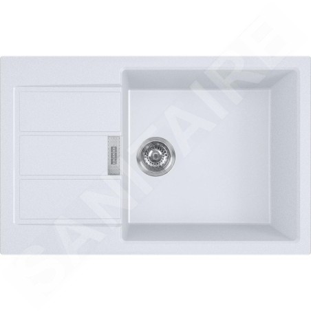 Franke Sirius 2.0 - Évier en Tectonique S2D 611-78 XL, 780x500 mm, blanc 143.0617.615