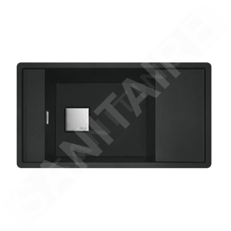 Franke Fresno - Évier en Fragranite FSG 611-88, 88x50 cm, noir mat 114.0651.012