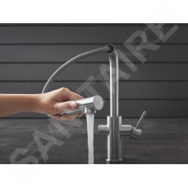 Grohe Blue Home - Mitigeur d’évier Connected, avec unité réfrigérante et filtration, supersteel 31539DC0