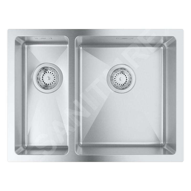 Grohe Éviers - Évier K700 avec garniture de vidage, 595x450 mm, inox brossé 31576SD1