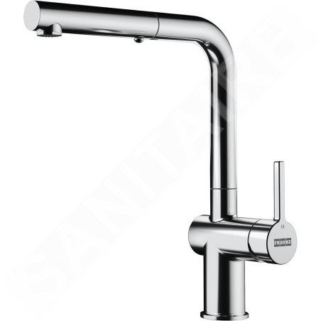 Franke Active New - Mitigeur d'évier FN 6110.031, avec douchette extractible, chrome 115.0653.379