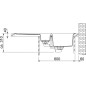 Franke Orion - Évier en tectonite OID 651, 1000x510 mm, noir 114.0288.592