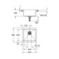 Grohe Éviers - Évier K700 avec garniture de vidage, 464x464 mm, inox brossé 31578SD1