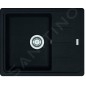 Franke Basis - Évier en fragranit BFG 611-62, 62x50 cm, noir mat 114.0661.420 Franke Basis - Évier en fragranit BFG 611-62, 62x50 cm, noir mat 114.0661.420