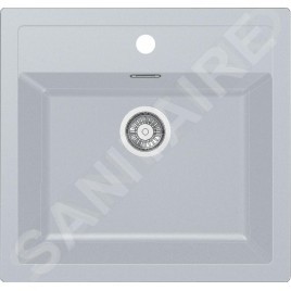 Franke Sirius - Évier en tectonite SID 610, 560x530 mm, blanc 114.0284.165