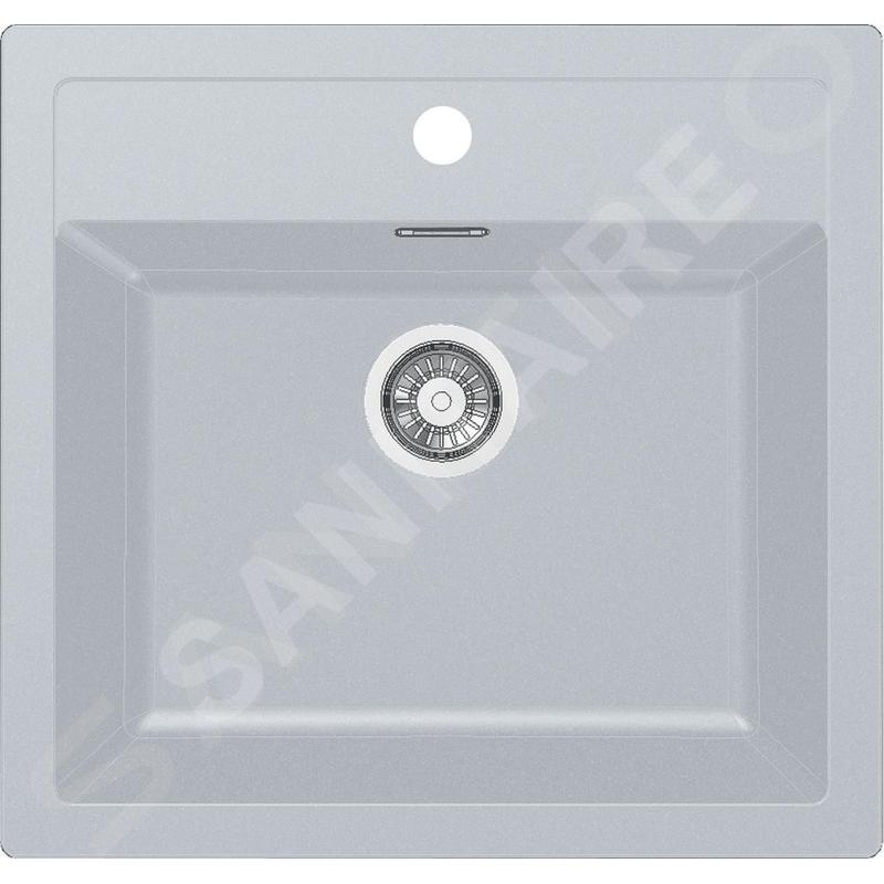 Franke Sirius - Évier en tectonite SID 610, 560x530 mm, blanc 114.0284.165 Franke Sirius - Évier en tectonite SID 610, 560x530 mm, blanc 114.0284.165