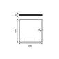 Nimco Miroirs - Miroir avec lumière LED, 600x600 mm, aluminium/noir ZPC 13066-90