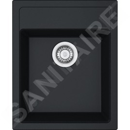 Franke Sirius - Évier en tectonite SID 610-40, 430x530 mm, noir 114.0503.041