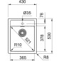 Franke Sirius - Évier en tectonite SID 610-40, 430x530 mm, noir 114.0503.041 Franke Sirius - Évier en tectonite SID 610-40, 430x530 mm, noir 114.0503.041