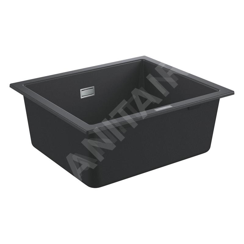 Grohe Éviers - Évier composite K700 avec garniture de vidage automatique, 533x457 mm, noir granite 31654AP0