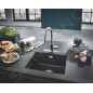 Grohe Éviers - Évier composite K700 avec garniture de vidage automatique, 533x457 mm, noir granite 31654AP0
