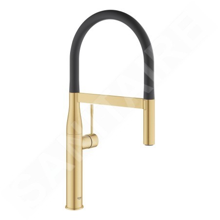 Grohe Essence - Mitigeur d'évier avec bec orientable, Cool Sunrise brossé 30294GN0