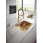 Grohe Essence - Mitigeur d'évier avec bec orientable, Cool Sunrise brossé 30294GN0