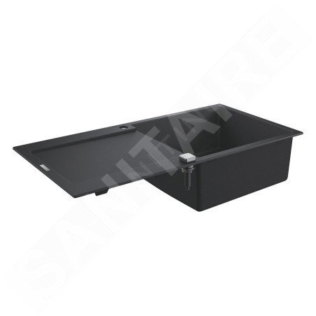 Grohe Éviers - Évier composite K500 avec garniture de vidage automatique, 1000x500 mm, noir granite 31645AP0