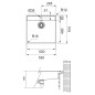 Franke Maris - Évier MRX 210/610-50 TL, 530x510x180 mm, inox 127.0539.574 Franke Maris - Évier MRX 210/610-50 TL, 530x510x180 mm, inox 127.0539.574