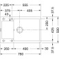 Franke Maris - Évier en Fragranite MRG 611-78 BB, 780x500 mm, noir mat 114.0637.575 Franke Maris - Évier en Fragranite MRG 611-78 BB, 780x500 mm, noir mat 114.0637.575
