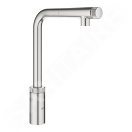 Grohe Minta SmartControl - Mitigeur d'évier avec douchette extractible, SmartControl, supersteel 31613DC0
